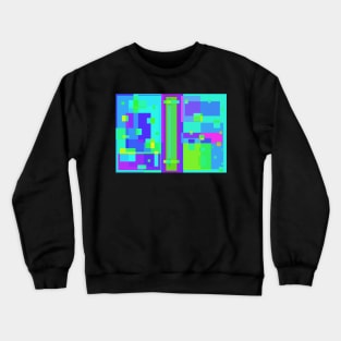 Square up Pixel pattern shirt Crewneck Sweatshirt